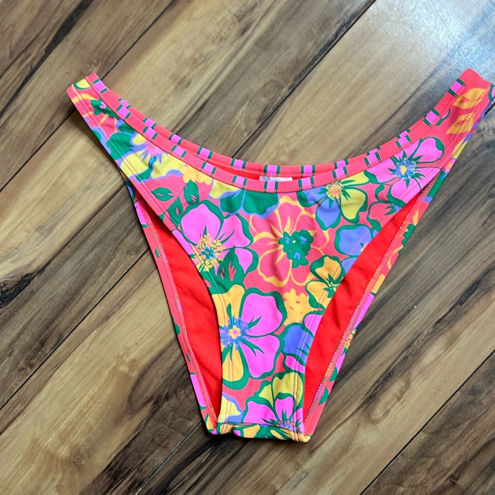 Wild Fable Low Rise Cheeky Swimsuit Bottoms in Red Floral